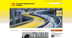 Desktop Screenshot of elektroinnung-muenster.de